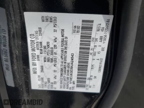2009 Ford Explorer XLT с VIN 1FMEU63E59UA24543, выставлен на аукционе Copart как лот 81228245 с пробегом 156 653 миль миль и Списание • Salvage title. История ставок и продаж доступна на DreamBid. Изображение 13.