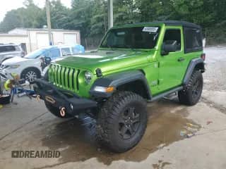 2018 Jeep Wrangler Sport with VIN 1C4GJXAG4JW316712, listed as a Copart auction lot 62000835 with 80,027 mi miles and Salvage title. Bid and sale history available at DreamBid. Image 1.