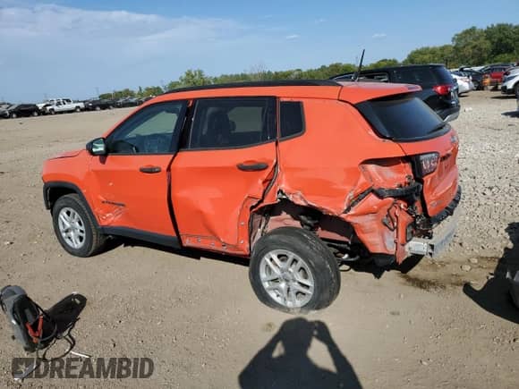 2017 Jeep Compass Sport with VIN 3C4NJDAB0HT647460, listed as a Copart auction lot 80199615 with Not provided miles and Salvage title. Bid and sale history available at DreamBid. Image 2.