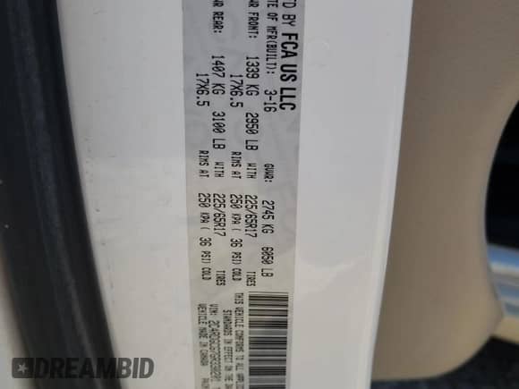 2016 Dodge Grand Caravan SXT с VIN 2C4RDGCG7GR330201, выставлен на аукционе Copart как лот 70420125 с пробегом 173 325 миль миль и Списание • Salvage title. История ставок и продаж доступна на DreamBid. Изображение 13.