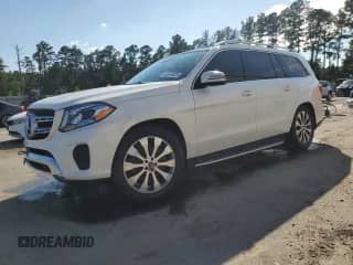 2018 Mercedes-Benz GLS 450 with VIN 4JGDF6EE1JB091093, listed as a Copart auction lot 69944925 with 85,112 mi miles and Salvage title. Bid and sale history available at DreamBid. Image 1.