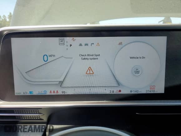 2024 Hyundai Ioniq 6 SEL with VIN KMHM34AA7RA062330, listed as a Copart auction lot 66645505 with 37,498 mi miles and Salvage title. Bid and sale history available at DreamBid. Image 9.