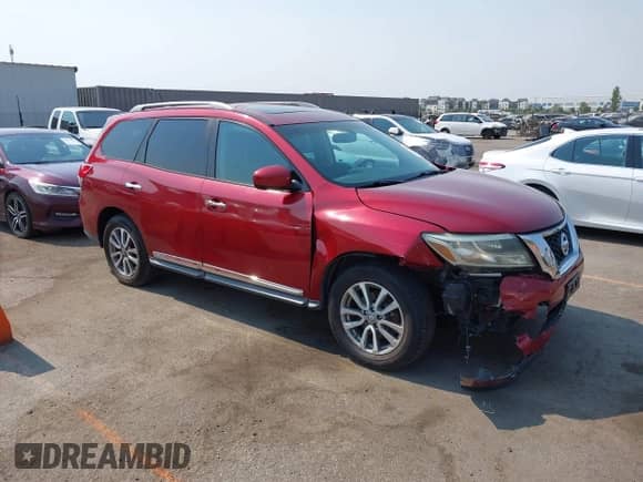 2013 Nissan Pathfinder SV z VIN 5N1AR2MN2DC609151, wystawiony jako IAAI lot #42915209 z przebiegiem 184 757 mil mil oraz . Historia ofert i sprzedaży dostępna na DreamBid. Obrazek 1.