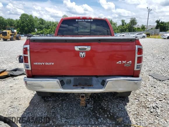 2006 Dodge RAM with VIN 3D3LX39C46G270058, listed as a Copart auction lot 61541975 with 142,867 mi miles and Salvage title. Bid and sale history available at DreamBid. Image 6.