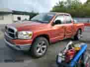 2007 Dodge 1500 SLT with VIN 1D7HU18287S268513, listed as a Copart auction lot 80183575 with 110,656 mi miles and Salvage title. Bid and sale history available at DreamBid. Image 1.