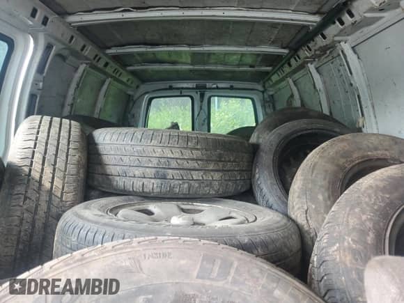 2003 Chevrolet Express Cargo with VIN 1GCHG39U531173856, listed as a Copart auction lot 58951835 with Not provided miles and Salvage title. Bid and sale history available at DreamBid. Image 10.