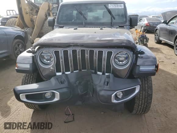 2021 Jeep Wrangler Unlimited Sahara High Altitude with VIN 1C4HJXEM5MW599937, listed as a Copart auction lot 71797814 with Not provided miles and Salvage title. Bid and sale history available at DreamBid. Image 5.