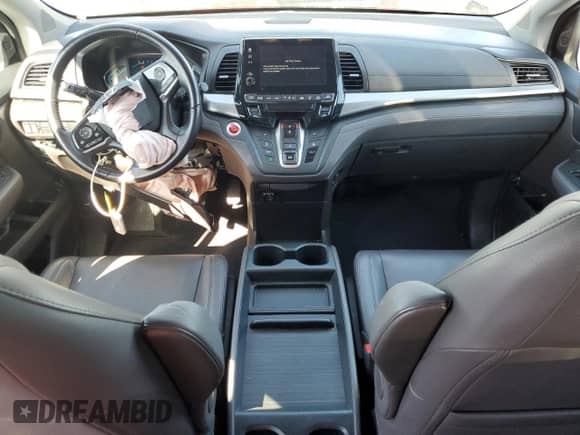 2020 Honda Odyssey EX-L with VIN 5FNRL6H74LB044382, listed as a Copart auction lot 71279575 with 53,709 mi miles and Salvage title. Bid and sale history available at DreamBid. Image 8.