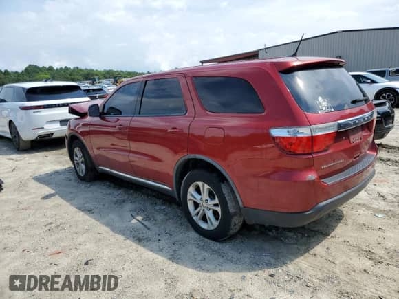 2011 Dodge Durango Express with VIN 1D4RD2GG5BC617117, listed as a Copart auction lot 63713735 with 130,660 mi miles and Salvage title. Bid and sale history available at DreamBid. Image 2.