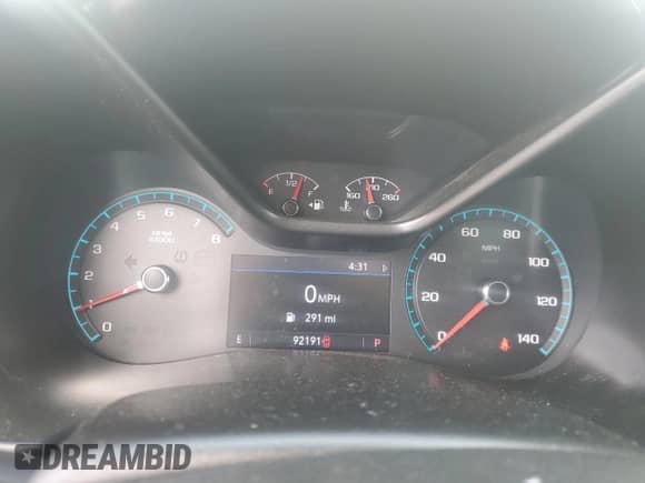 2020 Chevrolet Colorado 2WD LT with VIN 1GCHSCEA1L1158300, listed as a Copart auction lot 60923805 with 92,191 mi miles and Salvage title. Bid and sale history available at DreamBid. Image 9.