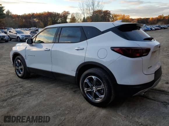2025 Chevrolet Blazer LT with VIN 3GNKBCR48SS204025, listed as a Copart auction lot 90033275 with 8,776 mi miles and Salvage title. Bid and sale history available at DreamBid. Image 2.