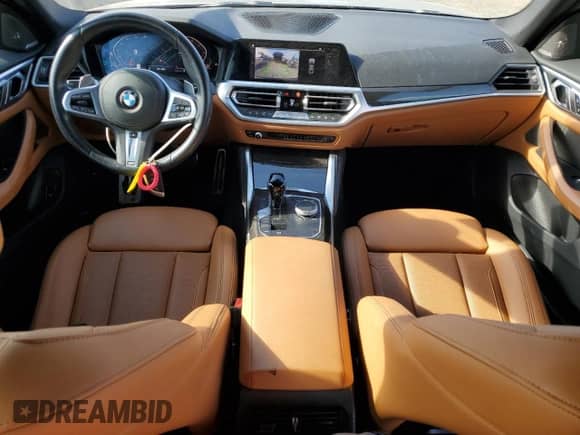 2023 BMW 4 Series 430i z VIN WBA63AV04PFN30895, wystawiony jako Copart lot #57514665 z przebiegiem 38 160 mil mil oraz Szkoda całkowita • Salvage title. Historia ofert i sprzedaży dostępna na DreamBid. Obrazek 8.