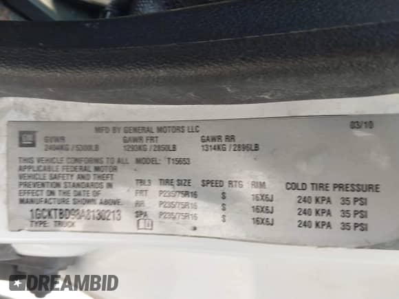 2010 Chevrolet Colorado Work Truck с VIN 1GCKTBD98A8130213, выставлен на аукционе IAAI как лот 42395815 с пробегом 136 872 миль миль и . История ставок и продаж доступна на DreamBid. Изображение 9.