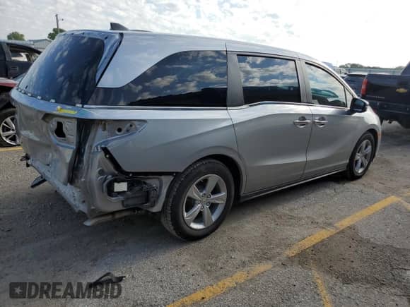 2020 Honda Odyssey EX with VIN 5FNRL6H52LB064533, listed as a Copart auction lot 70090255 with 56,419 mi miles and Salvage title. Bid and sale history available at DreamBid. Image 3.