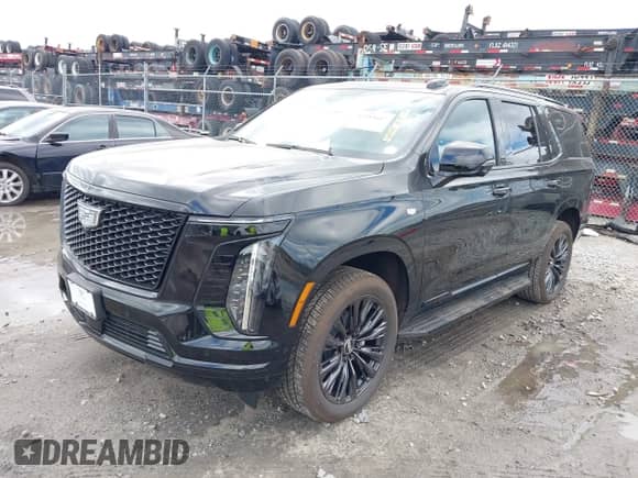 2025 Cadillac Escalade with VIN 1GYS9ERL6SR126042, listed as a IAAI auction lot 42385657 with 28 mi miles and . Bid and sale history available at DreamBid. Image 2.