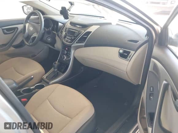 2016 Hyundai Elantra SE with VIN 5NPDH4AE4GH718465, listed as a IAAI auction lot 43406613 with 25,311 mi miles and . Bid and sale history available at DreamBid. Image 5.