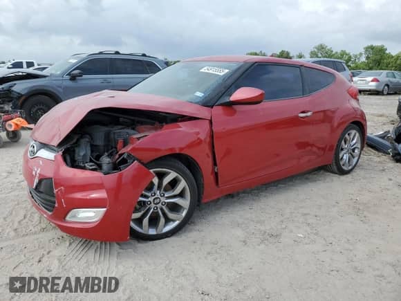 2015 Hyundai Veloster RE:FLEX with VIN KMHTC6AD2FU223355, listed as a Copart auction lot 54915555 with 62,165 mi miles and Salvage title. Bid and sale history available at DreamBid. Image 1.