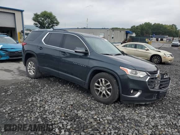 2018 Chevrolet Traverse LT Cloth with VIN 1GNEVGKW6JJ167449, listed as a Copart auction lot 81636275 with 118,319 mi miles and Salvage title. Bid and sale history available at DreamBid. Image 4.