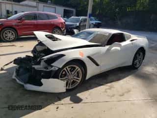 2017 Chevrolet Corvette 1LT z VIN 1G1YA2D72H5124281, wystawiony jako Copart lot #68432084 z przebiegiem Nie podano mil oraz Szkoda całkowita • Salvage title. Historia ofert i sprzedaży dostępna na DreamBid. Obrazek 1.