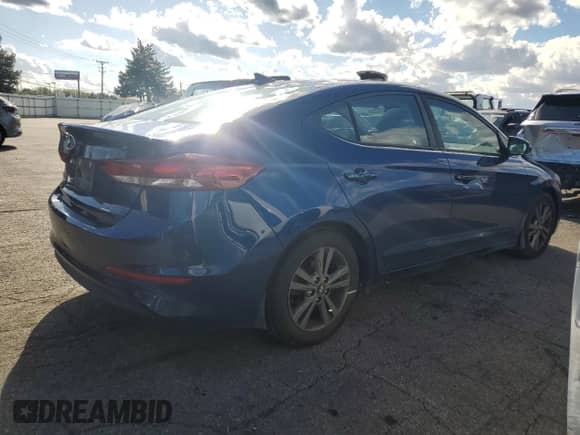2018 Hyundai Elantra SEL with VIN 5NPD84LFXJH341671, listed as a Copart auction lot 82665235 with 115,176 mi miles and Salvage title. Bid and sale history available at DreamBid. Image 3.