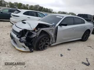 2022 Dodge Charger GT with VIN 2C3CDXHG0NH267495, listed as a Copart auction lot 71606305 with 4,897 mi miles and Salvage title. Bid and sale history available at DreamBid. Image 1.