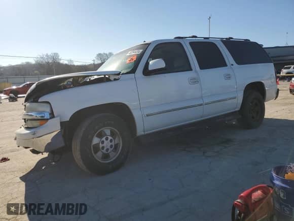 2002 Chevrolet Suburban LT z VIN 1GNEC16Z02J129174, wystawiony jako Copart lot #48264424 z przebiegiem Nie podano mil oraz Szkoda całkowita • Salvage title. Historia ofert i sprzedaży dostępna na DreamBid. Obrazek 1.