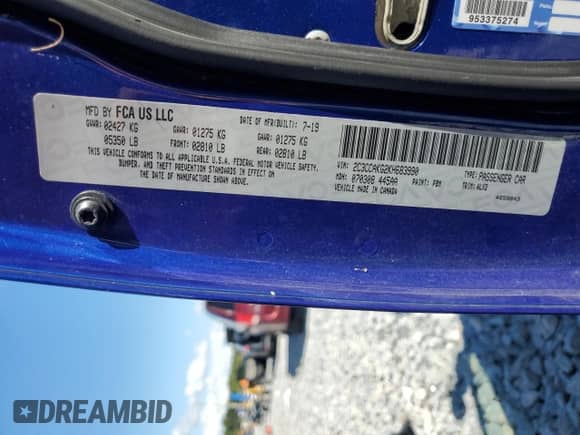 2019 Chrysler 300 Limited с VIN 2C3CCAKG2KH683990, выставлен на аукционе Copart как лот 81877015 с пробегом 82 781 миль миль и Чистый • Clean title. История ставок и продаж доступна на DreamBid. Изображение 12.