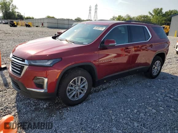 2022 Chevrolet Traverse LT Cloth z VIN 1GNERGKW2NJ120459, wystawiony jako Copart lot #66495115 z przebiegiem 30 514 mil mil oraz Szkoda całkowita • Salvage title. Historia ofert i sprzedaży dostępna na DreamBid. Obrazek 1.