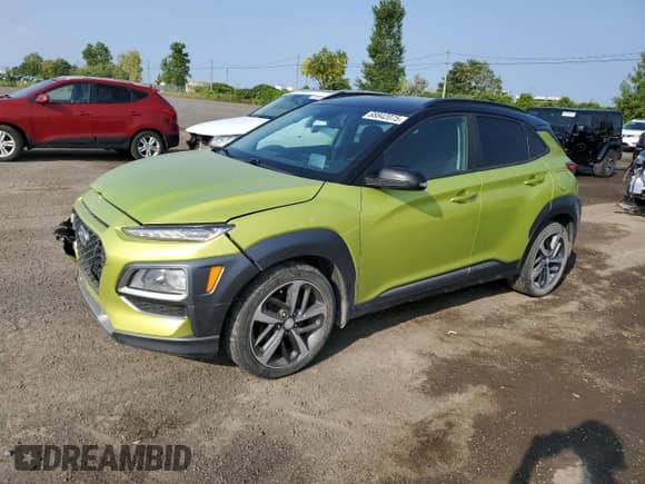2019 Hyundai Kona Limited z VIN KM8K3CA54KU279617, wystawiony jako Copart lot #68842075 z przebiegiem 103 918 mil mil oraz Szkoda całkowita • Salvage title. Historia ofert i sprzedaży dostępna na DreamBid. Obrazek 1.