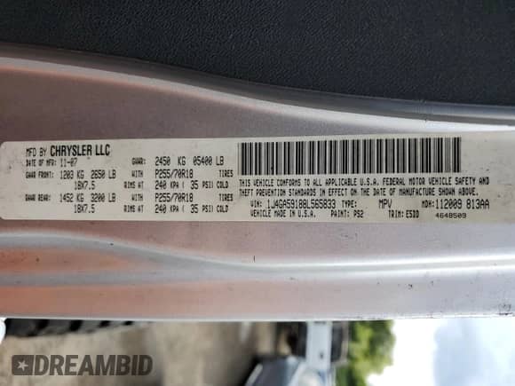 2008 Jeep Wrangler Unlimited Sahara с VIN 1J4GA59188L565833, выставлен на аукционе Copart как лот 70581605 с пробегом Не указан миль и Списание • Salvage title. История ставок и продаж доступна на DreamBid. Изображение 13.