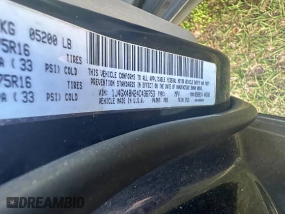 2004 Jeep Grand Cherokee Laredo z VIN 1J4GX48N24C436753, wystawiony jako Copart lot #88142905 z przebiegiem 114 022 mil mil oraz Czysty tytuł • Clean title. Historia ofert i sprzedaży dostępna na DreamBid. Obrazek 10.