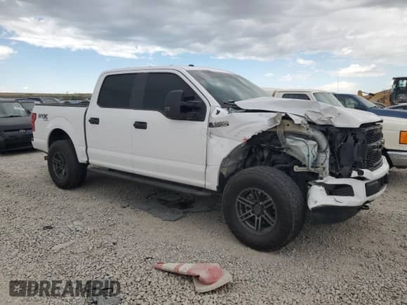 2019 Ford F-150 XL with VIN 1FTEW1EP7KKE49179, listed as a Copart auction lot 80226375 with 57,758 mi miles and Salvage title. Bid and sale history available at DreamBid. Image 4.