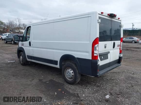 2021 Ram ProMaster Cargo with VIN 3C6LRVAGXME559894, listed as a IAAI auction lot 41709783 with 94,750 mi miles and . Bid and sale history available at DreamBid. Image 3.