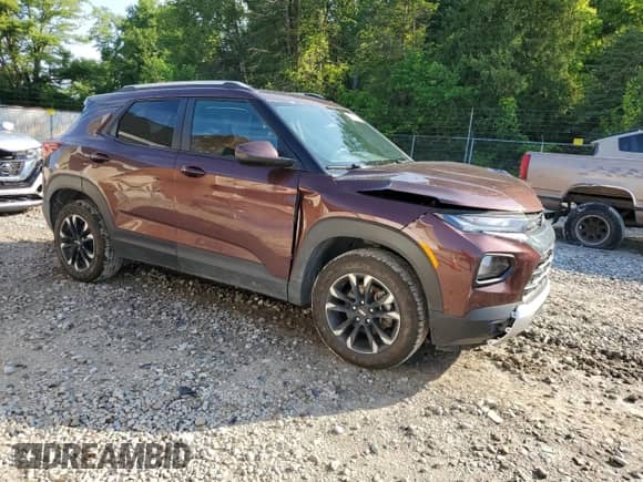 2022 Chevrolet TrailBlazer LT with VIN KL79MRSL5NB138388, listed as a Copart auction lot 66871545 with 41,502 mi miles and Salvage title. Bid and sale history available at DreamBid. Image 4.
