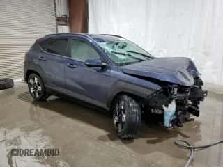 2024 Hyundai Kona SEL with VIN KM8HB3AB4RU149012, listed as a Copart auction lot 78786334 with 6,884 mi miles and Non repairable. Bid and sale history available at DreamBid. Image 4.