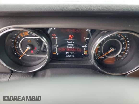 2022 Jeep Wrangler Unlimited Willys с VIN 1C4HJXDM6NW135462, выставлен на аукционе Copart как лот 53467564 с пробегом 22 028 миль миль и На запчасти • Non repairable. История ставок и продаж доступна на DreamBid. Изображение 9.