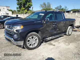 2024 Chevrolet Silverado 1500 with VIN 3GCPAEE80RG288621, listed as a Copart auction lot 77866144 with 5,492 mi miles and Salvage title. Bid and sale history available at DreamBid. Image 1.