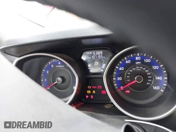 2013 Hyundai Elantra GLS z VIN KMHDH4AE8DU528388, wystawiony jako IAAI lot #43314142 z przebiegiem 107 193 mil mil oraz . Historia ofert i sprzedaży dostępna na DreamBid. Obrazek 7.