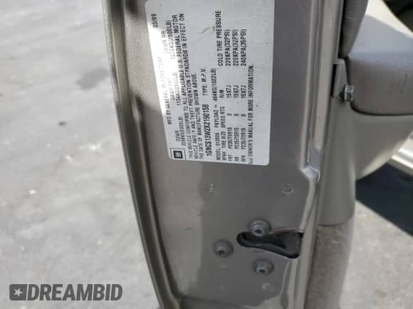 1999 Chevrolet Blazer LT с VIN 1GNCS13W2X2190158, выставлен на аукционе Copart как лот 70220585 с пробегом 205 263 миль миль и Списание • Salvage title. История ставок и продаж доступна на DreamBid. Изображение 13.