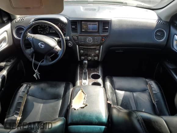 2015 Nissan Pathfinder Platinum with VIN 5N1AR2MM6FC667290, listed as a Copart auction lot 80316395 with 131,142 mi miles and Salvage title. Bid and sale history available at DreamBid. Image 8.