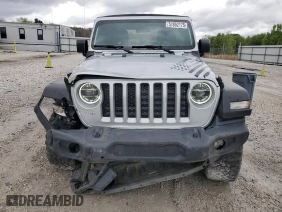2022 Jeep Wrangler Sport с VIN 1C4GJXAG4NW195637, выставлен на аукционе Copart как лот 51852175 с пробегом 35 981 миль миль и Списание • Salvage title. История ставок и продаж доступна на DreamBid. Изображение 5.