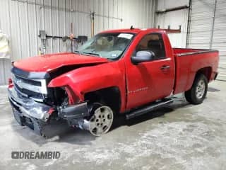 2009 Chevrolet Silverado 1500 Work Truck with VIN 1GCEC14X69Z196819, listed as a Copart auction lot 55151385 with 130,984 mi miles and Salvage title. Bid and sale history available at DreamBid. Image 1.