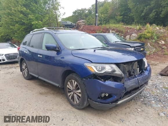 2017 Nissan Pathfinder SV with VIN 5N1DR2MM1HC621950, listed as a IAAI auction lot 42998064 with 186,990 mi miles and . Bid and sale history available at DreamBid. Image 1.