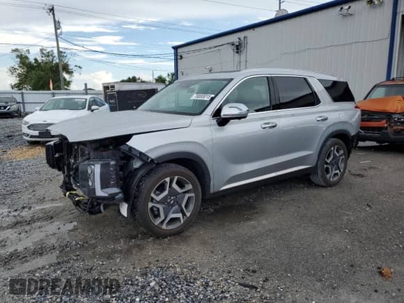 2023 Hyundai Palisade Limited with VIN KM8R54GE6PU526925, listed as a Copart auction lot 70000015 with 22,004 mi miles and Salvage title. Bid and sale history available at DreamBid. Image 1.