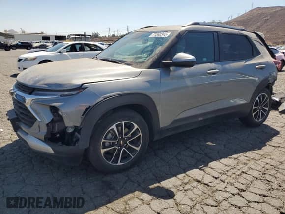 2024 Chevrolet TrailBlazer LT with VIN KL79MPS28RB132666, listed as a Copart auction lot 71562345 with 27,245 mi miles and Salvage title. Bid and sale history available at DreamBid. Image 1.