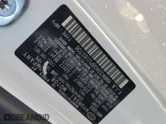 2023 Hyundai Kona SEL z VIN KM8K33AG8PU183708, wystawiony jako Copart lot #84265775 z przebiegiem 57 312 mil mil oraz Czysty tytuł • Clean title. Historia ofert i sprzedaży dostępna na DreamBid. Obrazek 13.