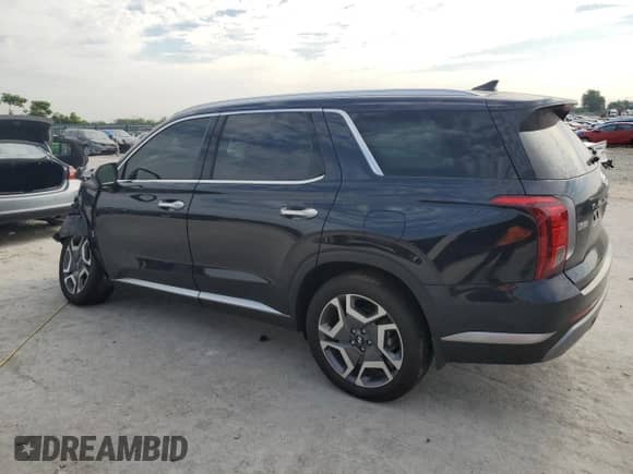 2025 Hyundai Palisade SEL Premium with VIN KM8R44GE1SU821765, listed as a Copart auction lot 67548625 with 7,510 mi miles and Salvage title. Bid and sale history available at DreamBid. Image 2.