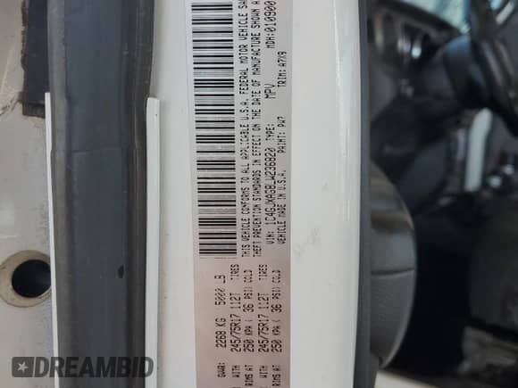 2020 Jeep Wrangler Sport S with VIN 1C4GJXAG8LW236820, listed as a Copart auction lot 63528545 with 63,934 mi miles and Salvage title. Bid and sale history available at DreamBid. Image 13.