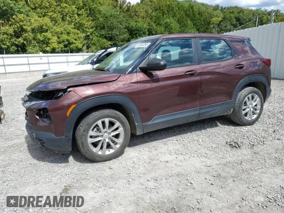 2022 Chevrolet TrailBlazer LS with VIN KL79MMS21NB015665, listed as a Copart auction lot 69924295 with 68,497 mi miles and Salvage title. Bid and sale history available at DreamBid. Image 1.