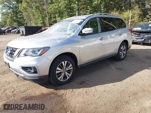 2018 Nissan Pathfinder SL with VIN 5N1DR2MM8JC654675, listed as a IAAI auction lot 43357322 with 125,763 mi miles and . Bid and sale history available at DreamBid. Image 17.